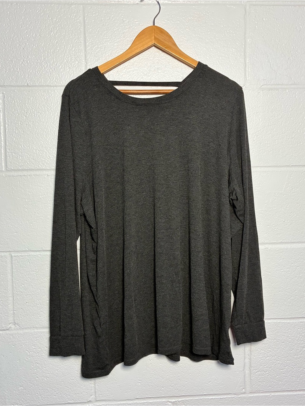 Torrid rayon blend vneck long sleeve super soft top